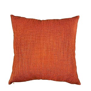 ALMOFADA EM LINHO LISO ROMA TERRACOTA 50X50