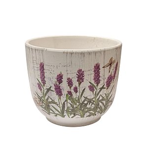 CACHEPOT VASO EM CERAMICA COLECAO LAVANDA MOD2