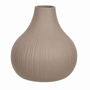 VASO DECOR CERAMICA MARROM 24,5CMX21CM FLORARTE