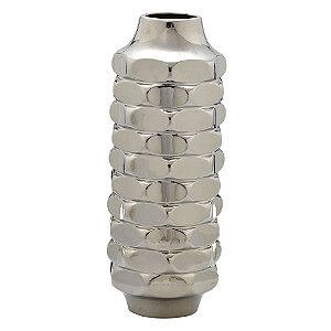 VASO ALTO DE CERAMICA PRATA G