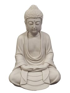 Buda decorativo em po de marmore