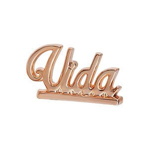 ESCULTURA VIDA EM CERAMICA ROSE GOLD