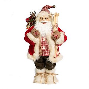 Papai Noel em Pe Lenhador-  80cm