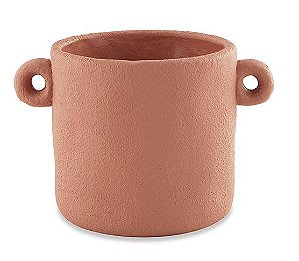 CACHEPOT TERRACOTA EM CIMENTO