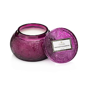 VELA VOLUSPA POTE VIDRO CHAWAN 50H SANTIAGO HUCKLEBERRY 397g