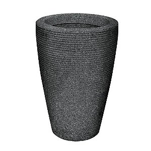 VASO CONE RISCATO 45 PRETO MARMORE VASAP