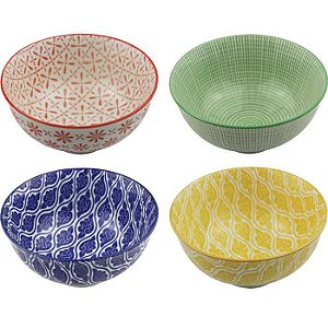 CJ DE CUMBUCAS DECORATIVO  - 4 PCS - 12X6 CM