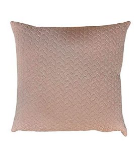 Almofada Premium Malha Colton Lycra Rose 50x50cm