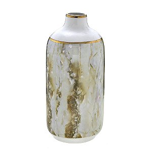 VASO DECORATIVO EM CERAMICA MARMORIZADO