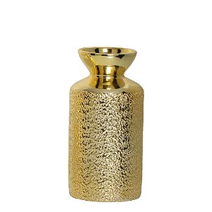 VASO GARRAFA BUZZIOS II DOURADO CERAMICA