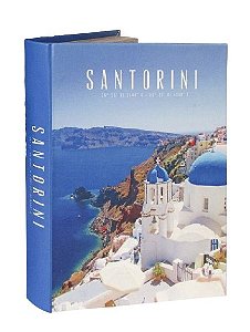 CAIXA LIVRO DECORATIVO SANTORINI P