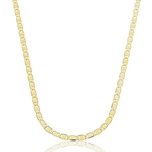 Colar Elos Luxo Ellie Banhado a Ouro 18k