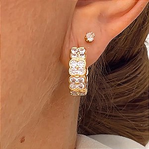 Brinco Fiori Banhado a Ouro 18k