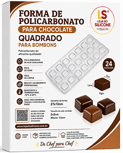 MOLDE DE POLICARBONATO PARA BOMBONS DE CHOCOLATE