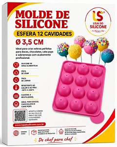 MOLDE DE SILICONE SEMIESFERA DUPLA PARA CHOCOLATE