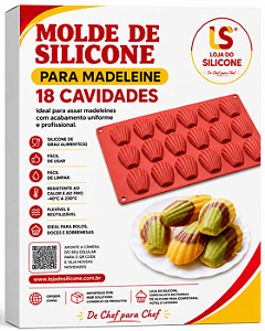 FORMA DE SILICONE PARA MADELEINE 18 CAVIDADES