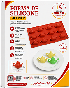 MOLDE DE SILICONE PARA CHOCOLATE MINI BULE