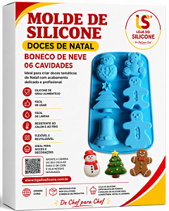 MOLDE DE SILICONE PARA DOCES DE NATAL