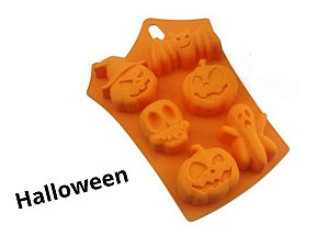 MOLDE DE SILICONE HALLOWEEN PARA DOCES E CHOCOLATE