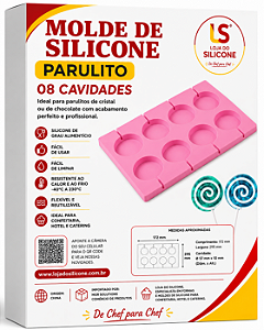 MOLDE PARA PIRULITO CRISTAL OU DE CHOCOLATE 5cm