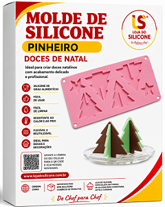MOLDE DE SILICONE DE ENCAIXE PINHEIRO NATAL