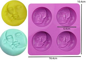 MOLDE DE SILICONE PARA SABONETE SOL & LUA