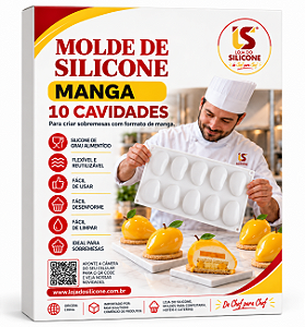 MOLDE DE SILICONE MANGA 10 CAVIDADES