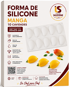MOLDE DE SILICONE MANGA 10 CAVIDADES