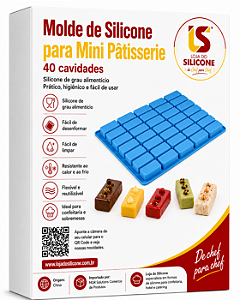 MOLDE DE SILICONE 40 CAVIDADES PARA MINI PÁTISSERIE