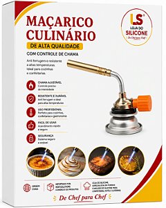 MAÇARICO PARA O USO CULINÁRIO
