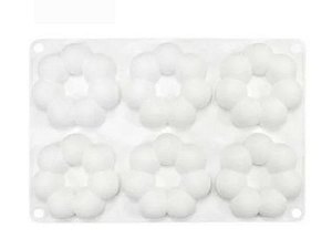 MOLDE DE SILICONE FLOR PARA DOCES E SOBREMESAS