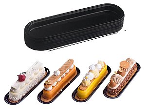 BASES PRETAS PARA ÉCLAIR KIT COM 25 UNIDADES