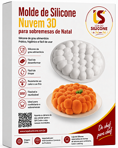 MOLDE DE SILICONE BOLINHAS 3D PARA SOBREMESAS