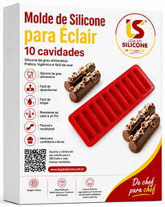 MOLDE DE SILICONE PALITO PARA RECHEIO DE ÉCLAIR