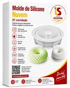 FORMA DE SILICONE 3D REDONDA PARA SOBREMESAS FRANCESA