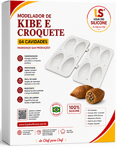 MODELADOR DE KIBE E CROQUETE 04 CAVIDADES
