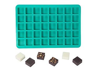 MOLDE DE SILICONE CUBOS PARA BROWNIE OU MINI PÂTISSERIE