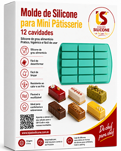 FORMA DE SILICONE PARA MINI DOCES FRANCES