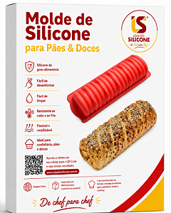 MOLDE DE SILICONE PARA PÃES DOCES E SOBREMESAS
