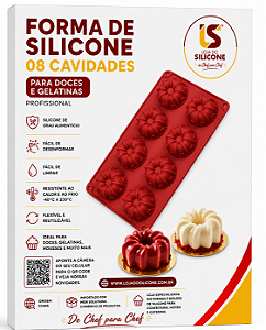 MOLDE DE SILICONE FLOR PARA DOCES SOBREMESAS E GELATINAS