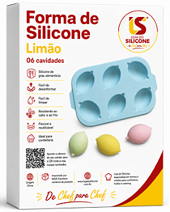 MOLDE DE SILICONE LIMÃO 6 CAVIDADES 3D