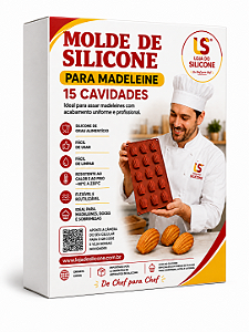FORMA DE SILICONE PARA MINI MADELEINE 15 CAVIDADES