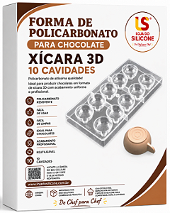 MOLDE DE POLICARBONATO XICARA 10 CAVIDADES