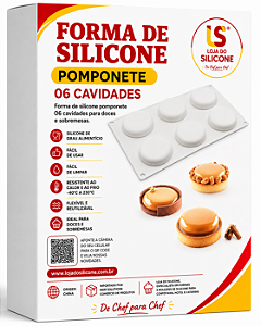 MOLDE DE SILICONE ECLIPSE 3D PARA DOCES E SOBREMESAS