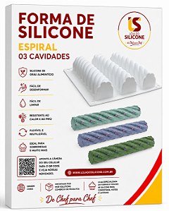 MOLDE DE SILICONE ESPIRAL SOBREMESAS FRANCESA