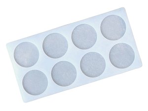MOLDE DE SILICONE ARABESCO CIRCULO COLOQUE SUA MARCA