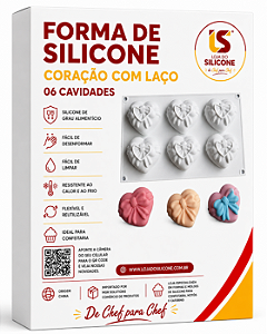 MOLDE DE SILICONE MINI CORAÇÃO PARA 0 DIA DOS NAMORADOS
