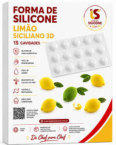 MOLDE DE SILICONE LIMÃO 15 CAVIDADES