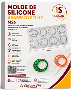 MOLDE DE SILICONE PARA ARABESCOS LUA