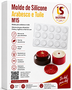 MOLDE DE SILICONE PLISSADO PARA ARABESCO DE CHOCOLATE